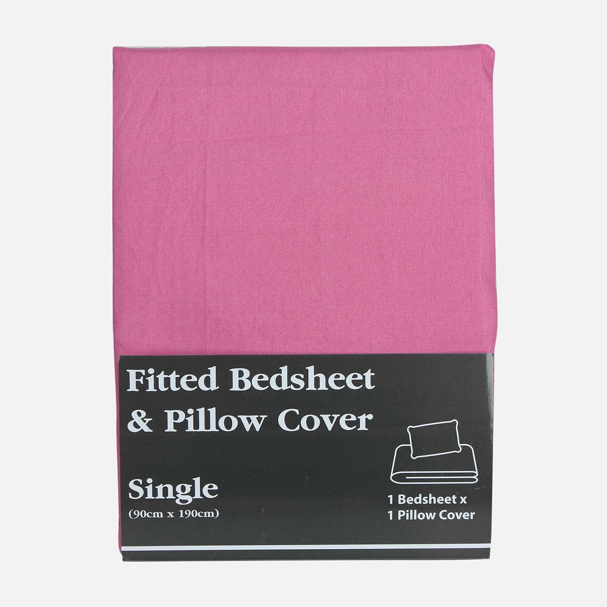 FITTED BED SHEET WITH PILLOW COVER