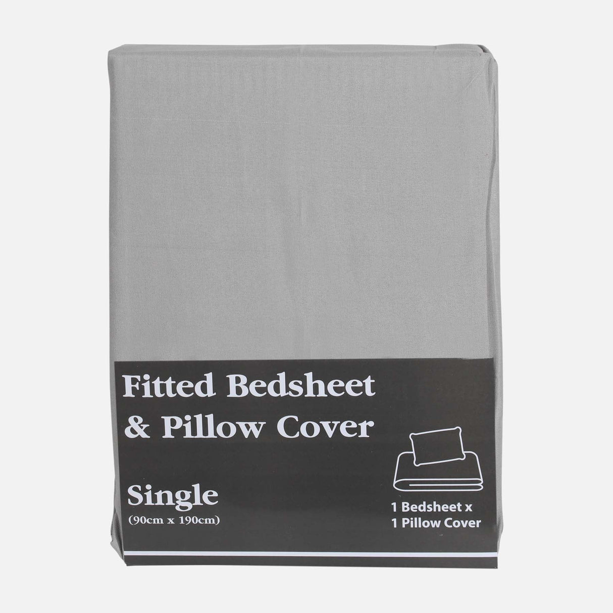 FITTED BED SHEET WITH PILLOW COVER