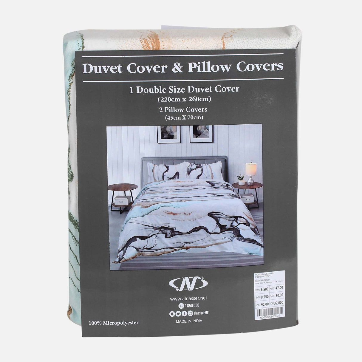 DUVET WITH PILLOW COVER (220X260 CM)
