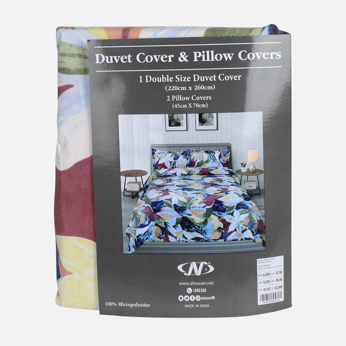 DUVET WITH PILLOW COVER (220X260 CM)