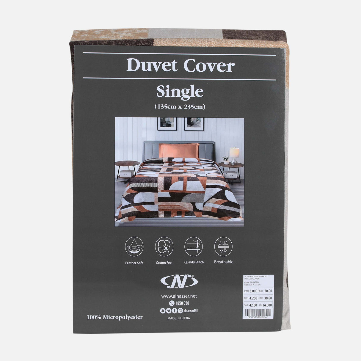 DUVET BED SHEET (135X235 CM)