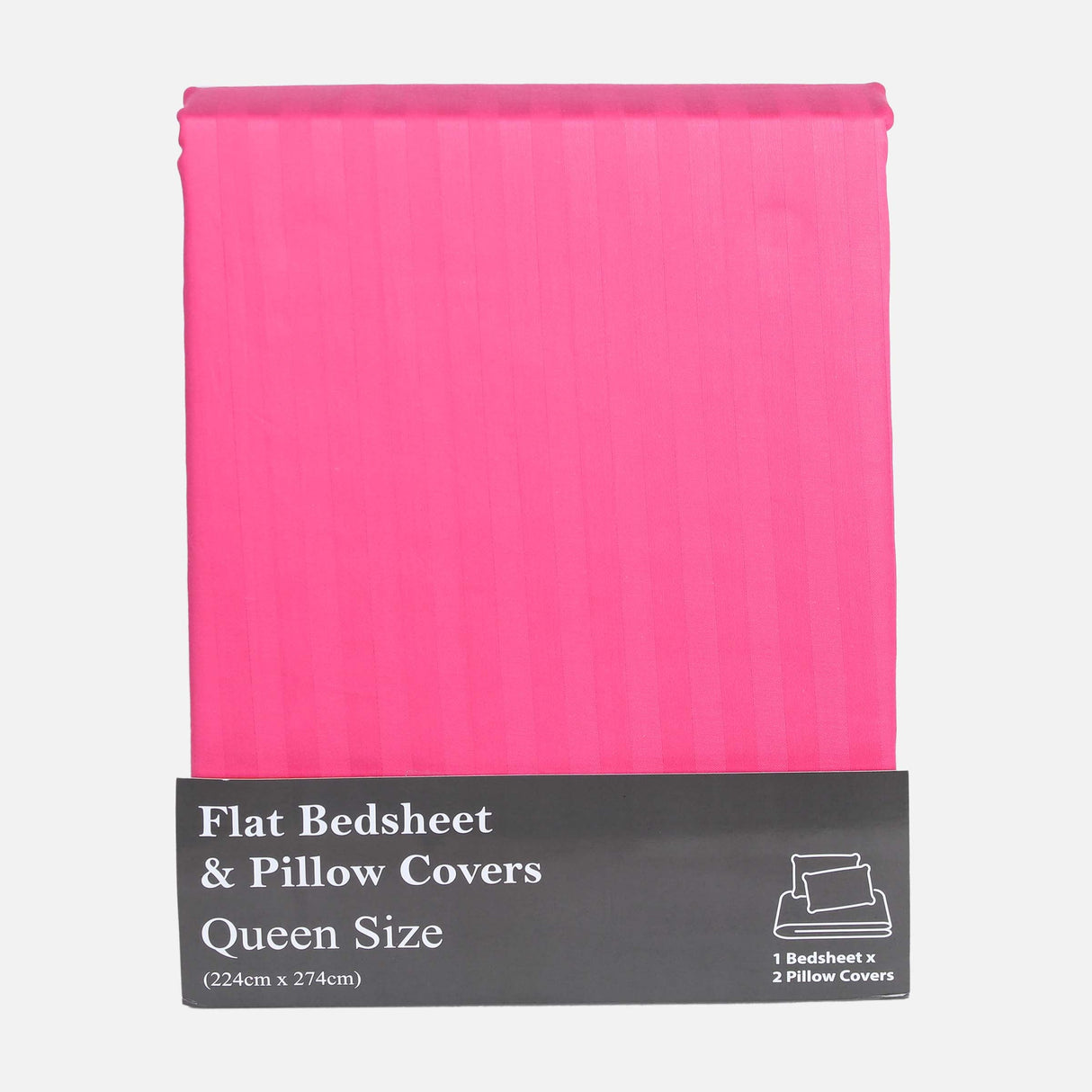 BED SHEET WITH 2 PILLOW COVER