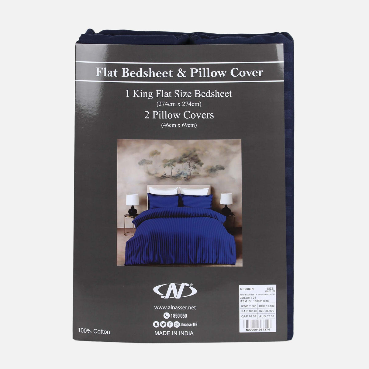 BED SHEET WITH 2 PILLOW COVER