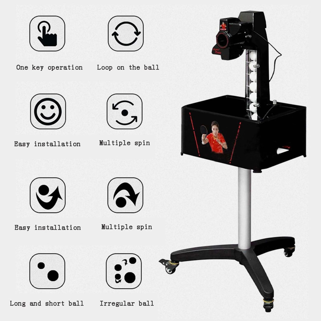 روبوت تنس الطاولة (60X60X48CM)