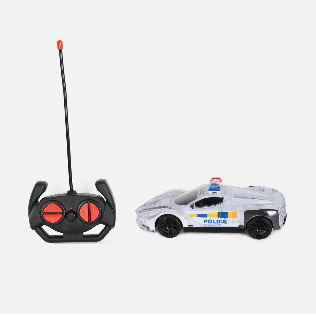 FOUR-WAY LIGHTS REMOTE CONTROL POLICE CAR