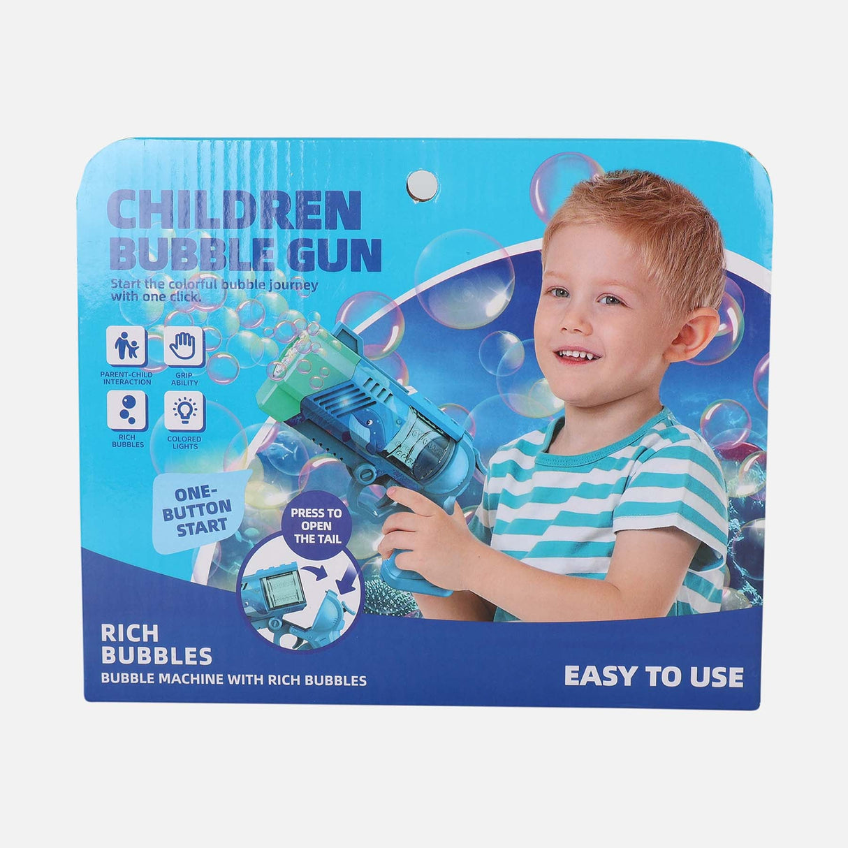 8 HOLES ELECTRIC DOLPHIN BUBBLE GUN WITH LIGHT