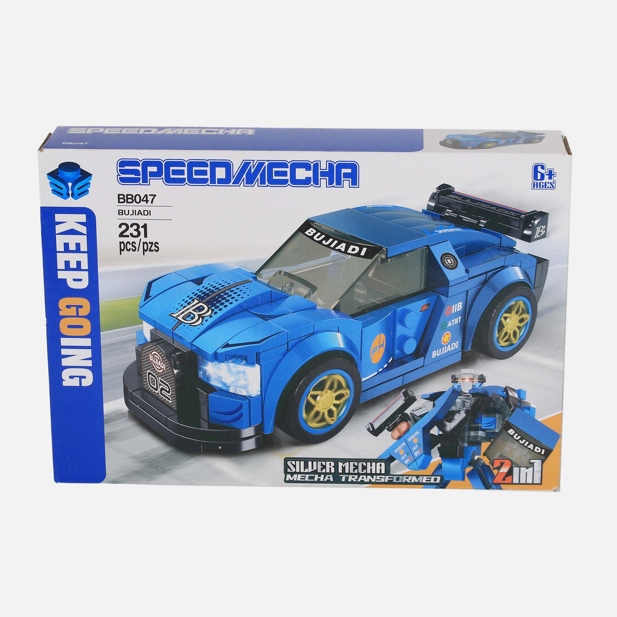 2 IN 1 BUGATTI 231 PIECES