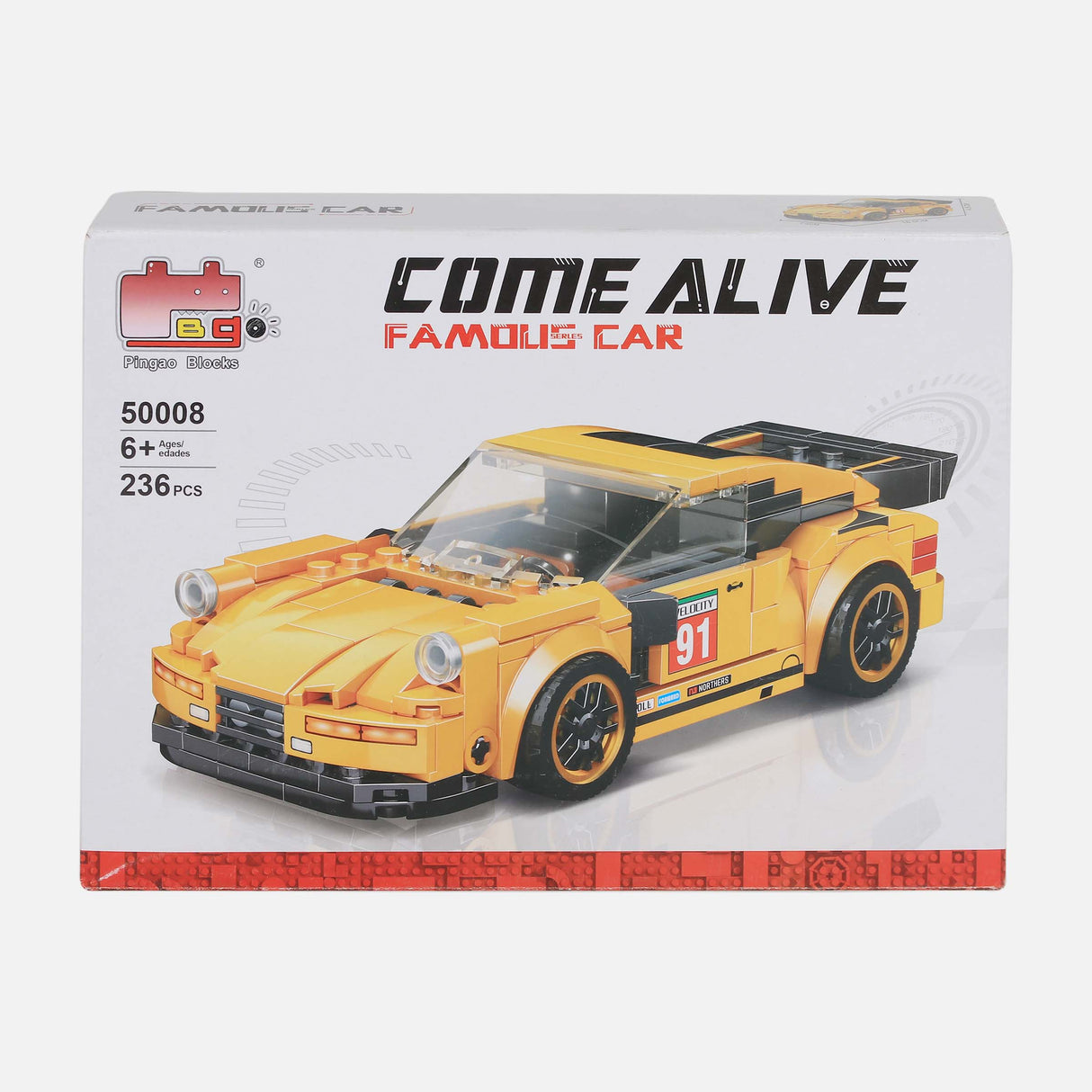 BUILDING BLOCK RACING SERIES PORSCHE 236 PIECES