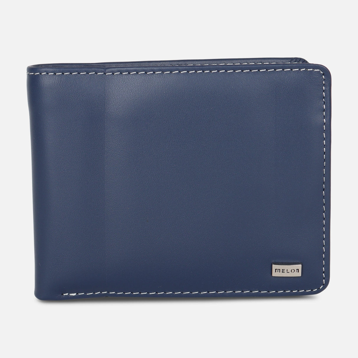 MEN BI-FOLD LEATHER WALLET WITH COIN POCKET