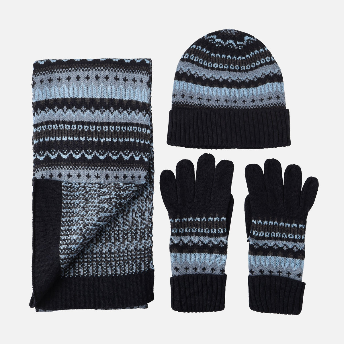 MEN CAP, SCARF AND GLOVES SET