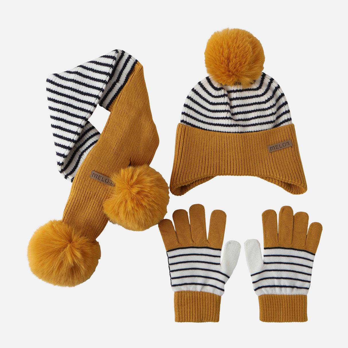 GIRLS CAP, SCARF AND GLOVES SET