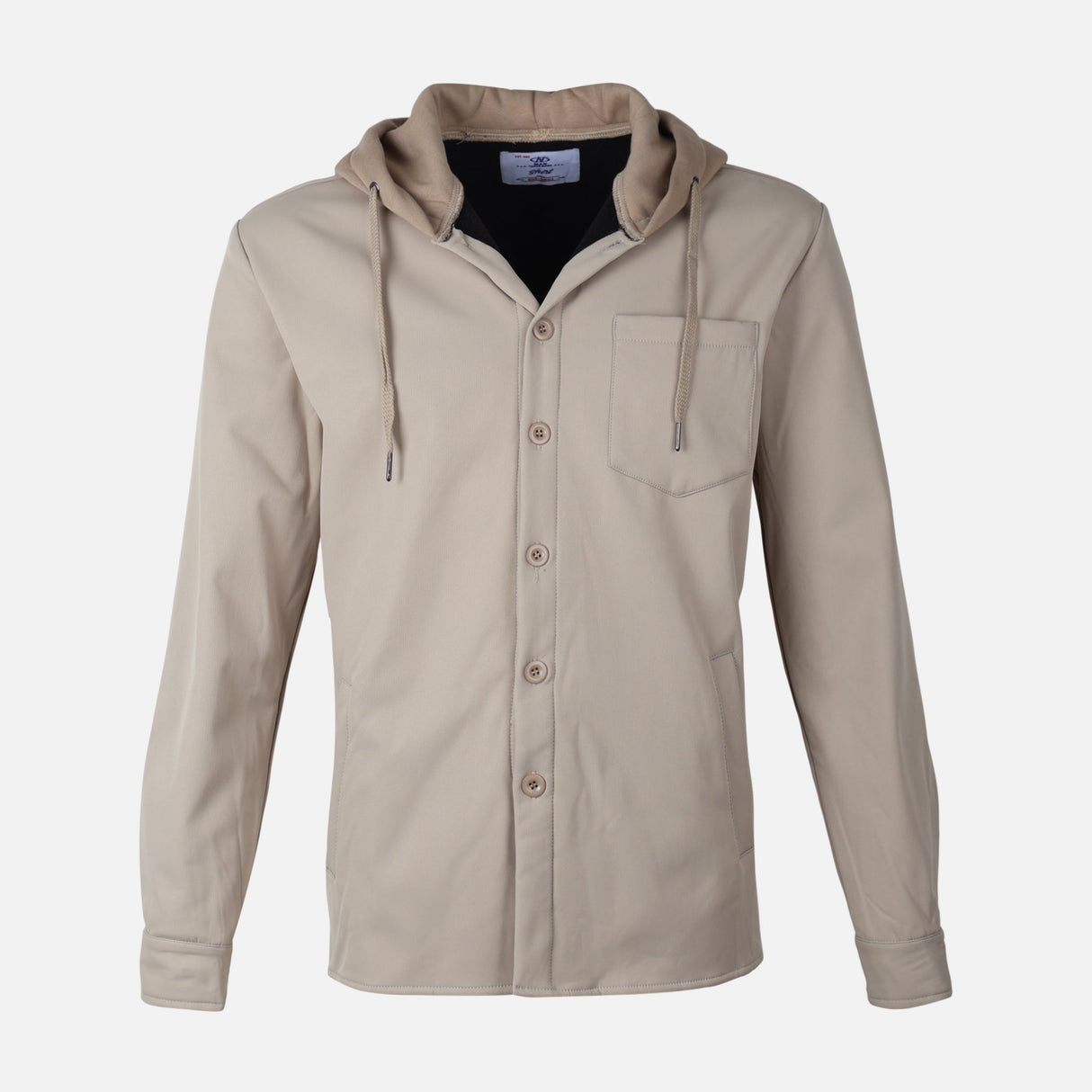 MEN LONG SLEEVE SHIRT WITH HOOD