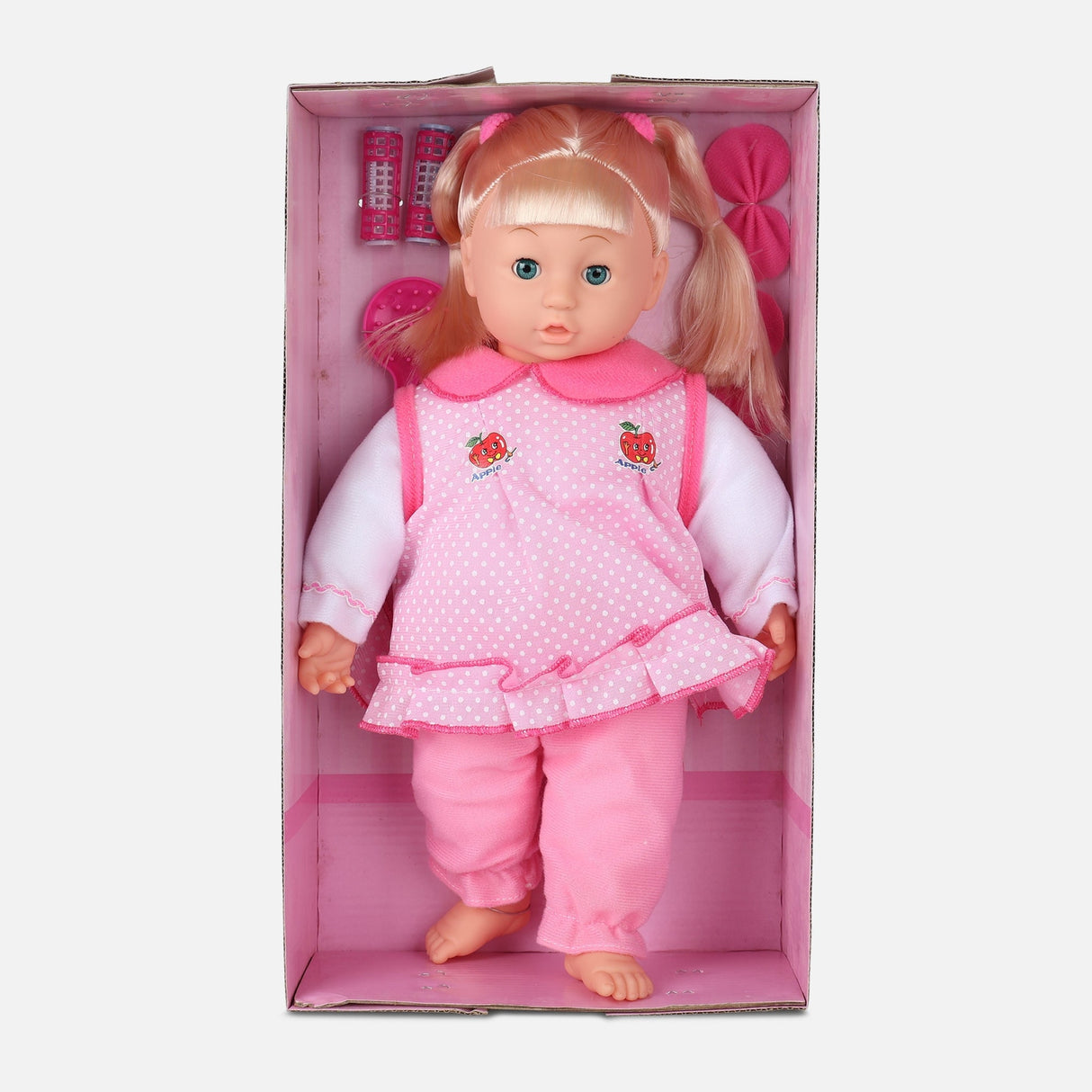 DOLL TOY SET WITH SOUND 14"