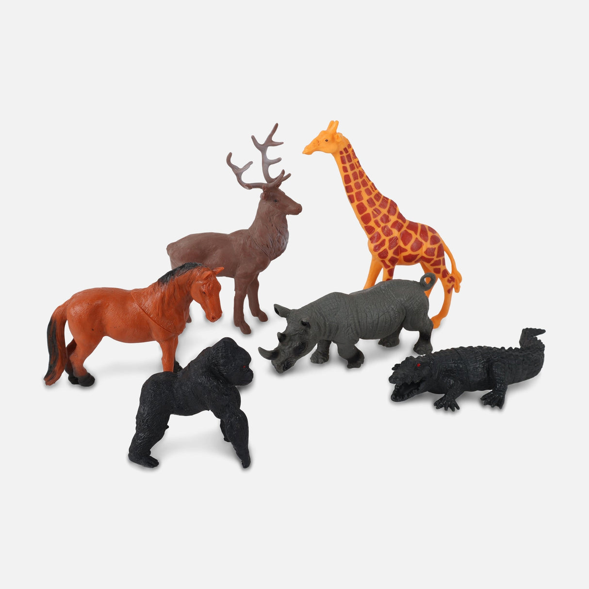6 PIECES WILD ANIMAL TOY
