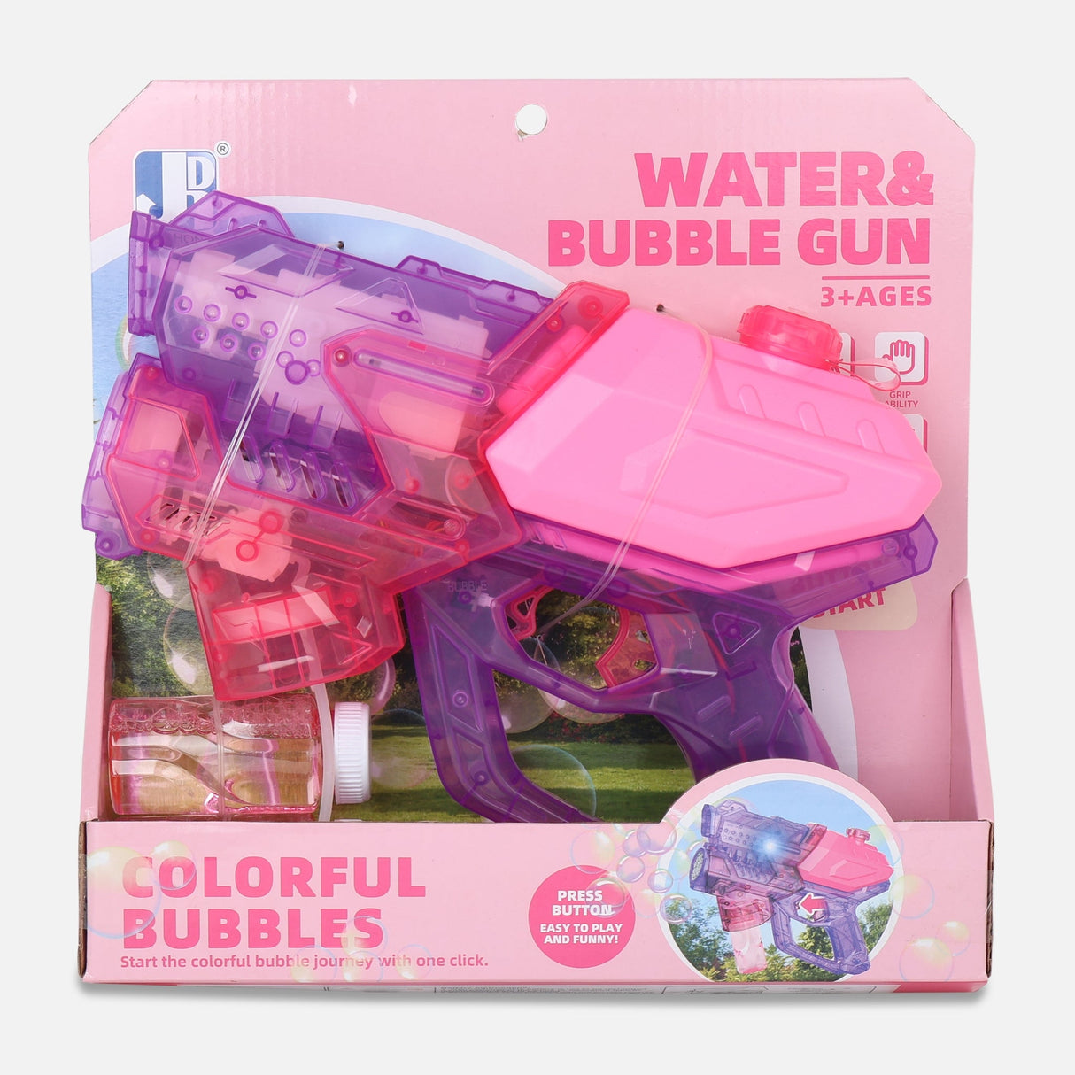 8 HOLES 2 IN 1 ELECTRIC WATER GUN & BUBBLE GUN WITH L TOY