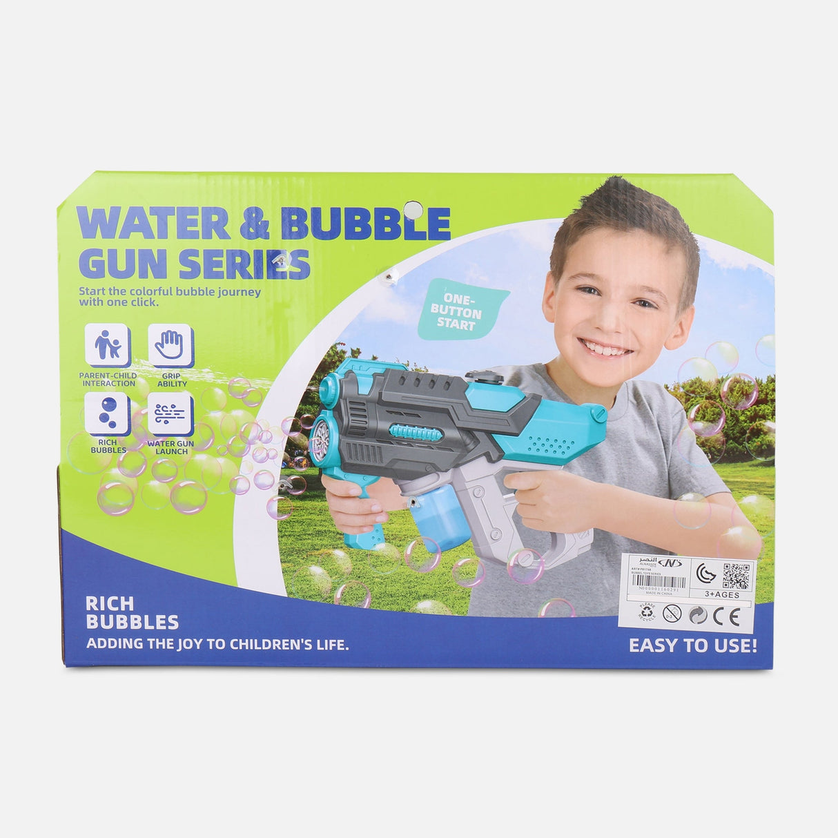2 IN1 B/O 8 HOLES BUBBLE + WATER GUN TOY