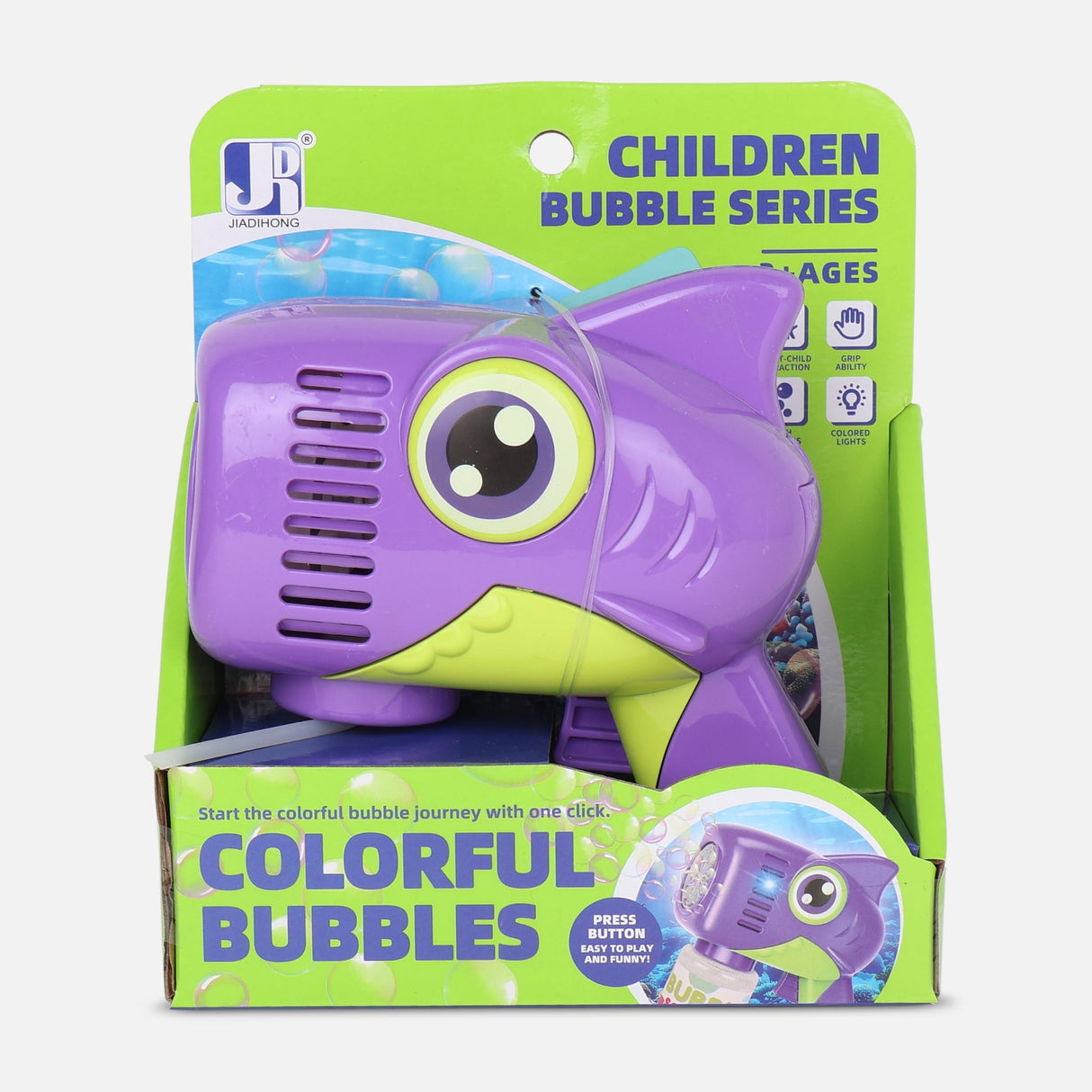 10 HOLES B/O SHARK BUBBLE TOY