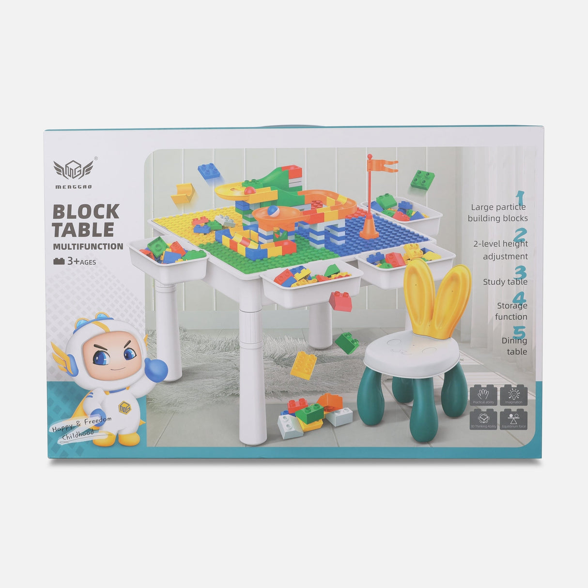 BLOCK - SMALL SQUARE TABLE 95 PIECES