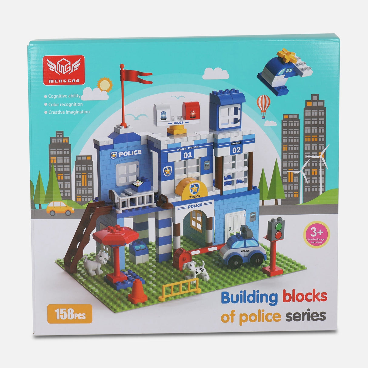 BLOCK - BIG PARTICLE BRICKS POLICE 149 PIECES
