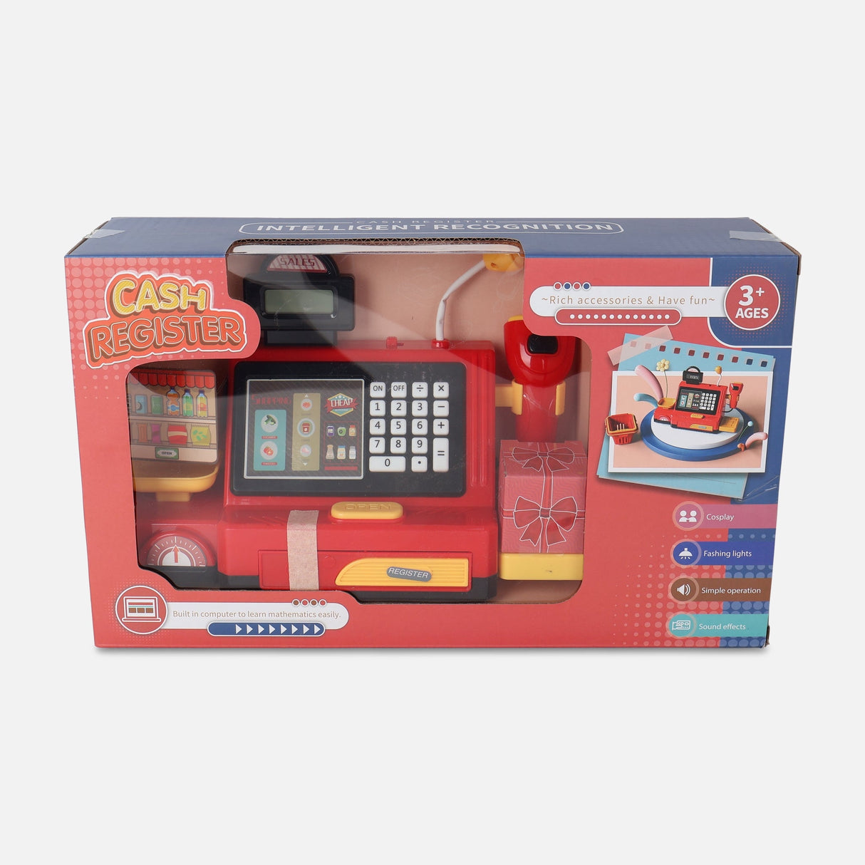 Kids Cash Register Toy With Scanner