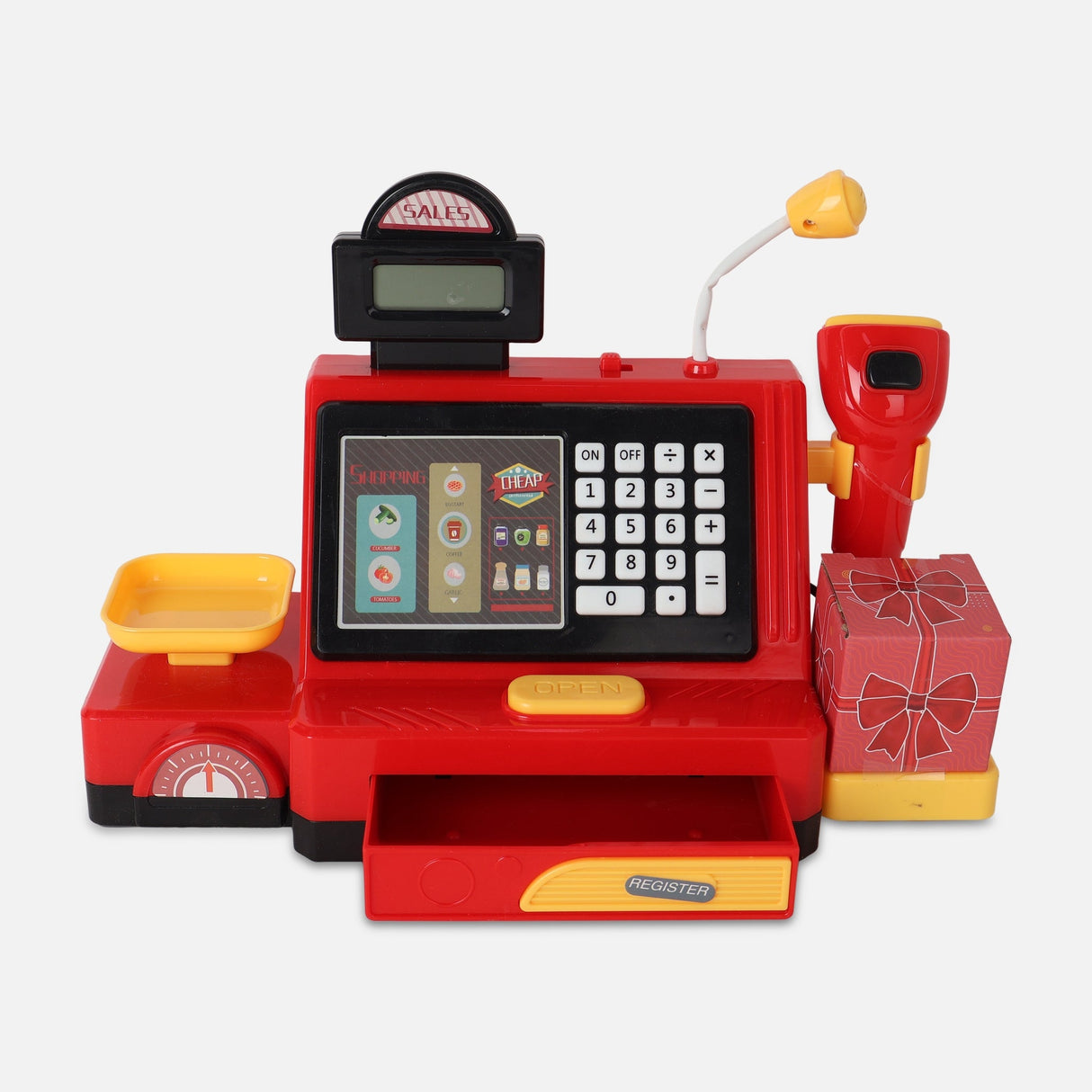 Kids Cash Register Toy With Scanner
