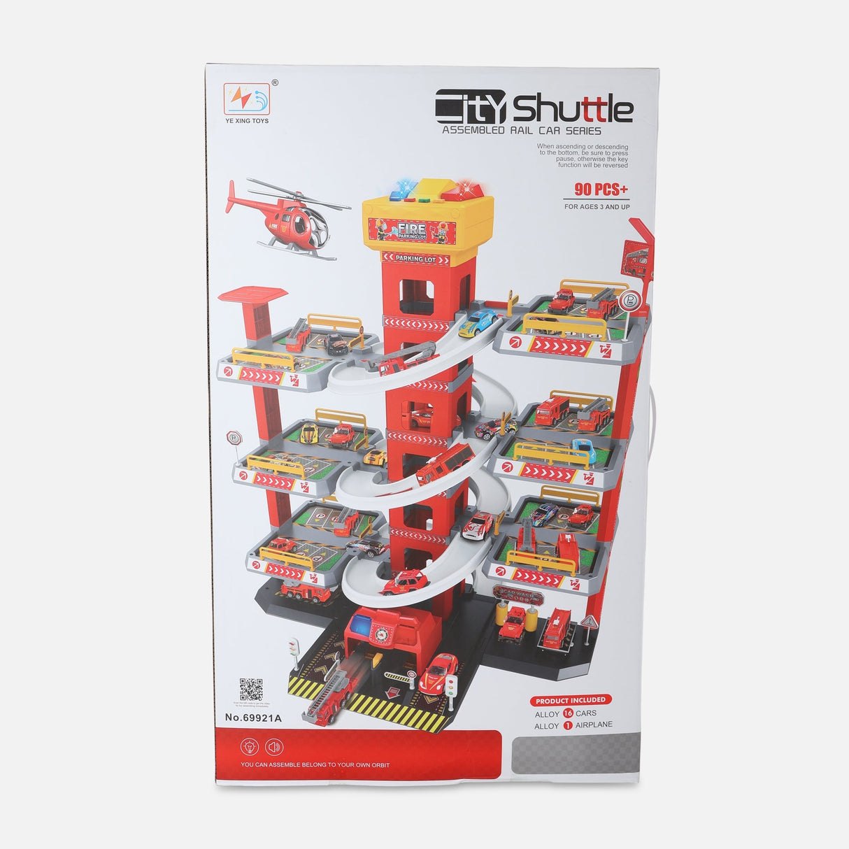 Fire Parking Lot Playset 7 Layer