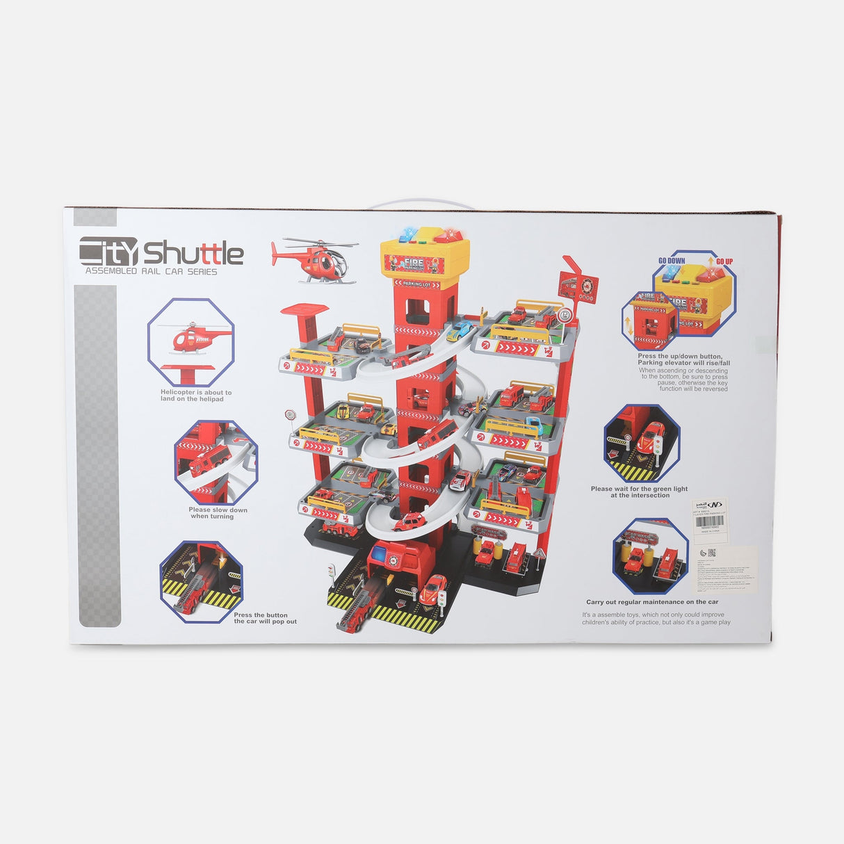 Fire Parking Lot Playset 7 Layer