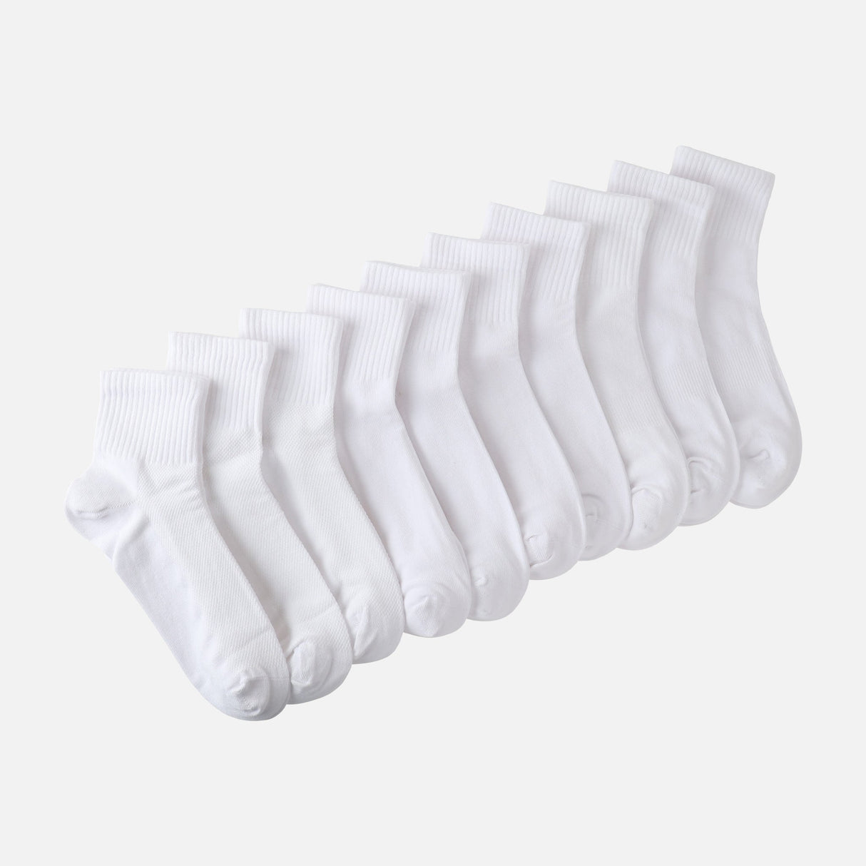 LADIES QUARTER SOCKS 10 PAIRS