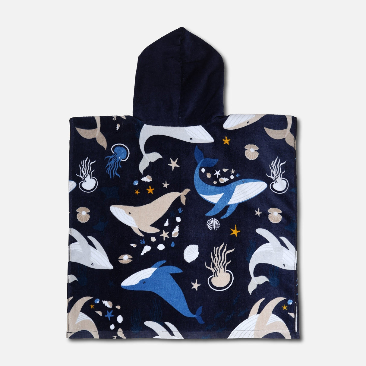 Printed Cotton Poncho Towel