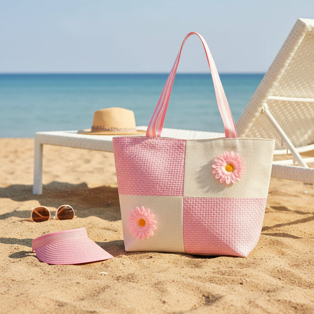 Ladies Beach Bag And Hat Set