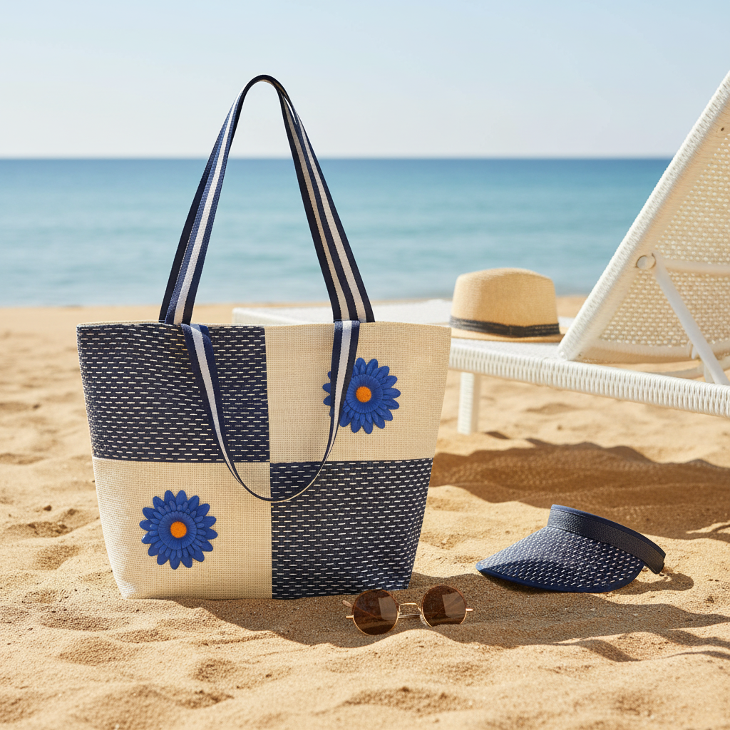 Ladies Beach Bag And Hat Set