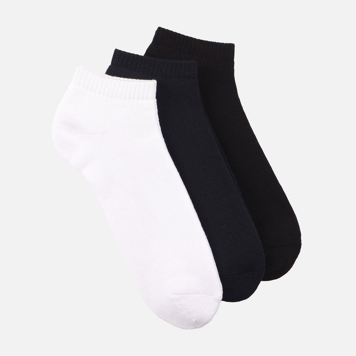 Men Basic Full Terry Ankle Socks 3 Pairs