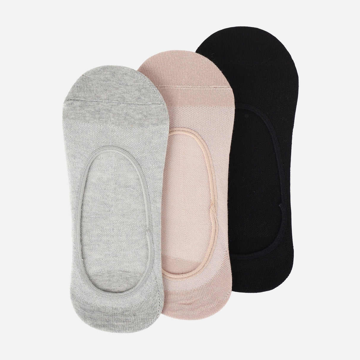Men Basic Sewing Invisible Socks 3 Pairs