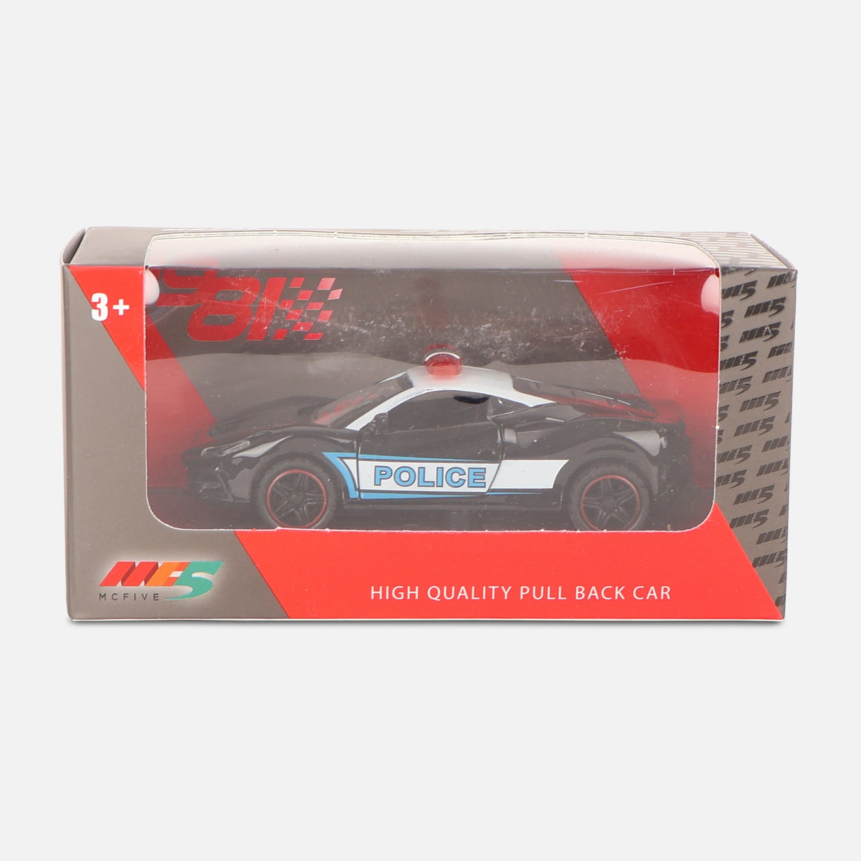 Die-Cast Pull Back Car Toy-Police Car