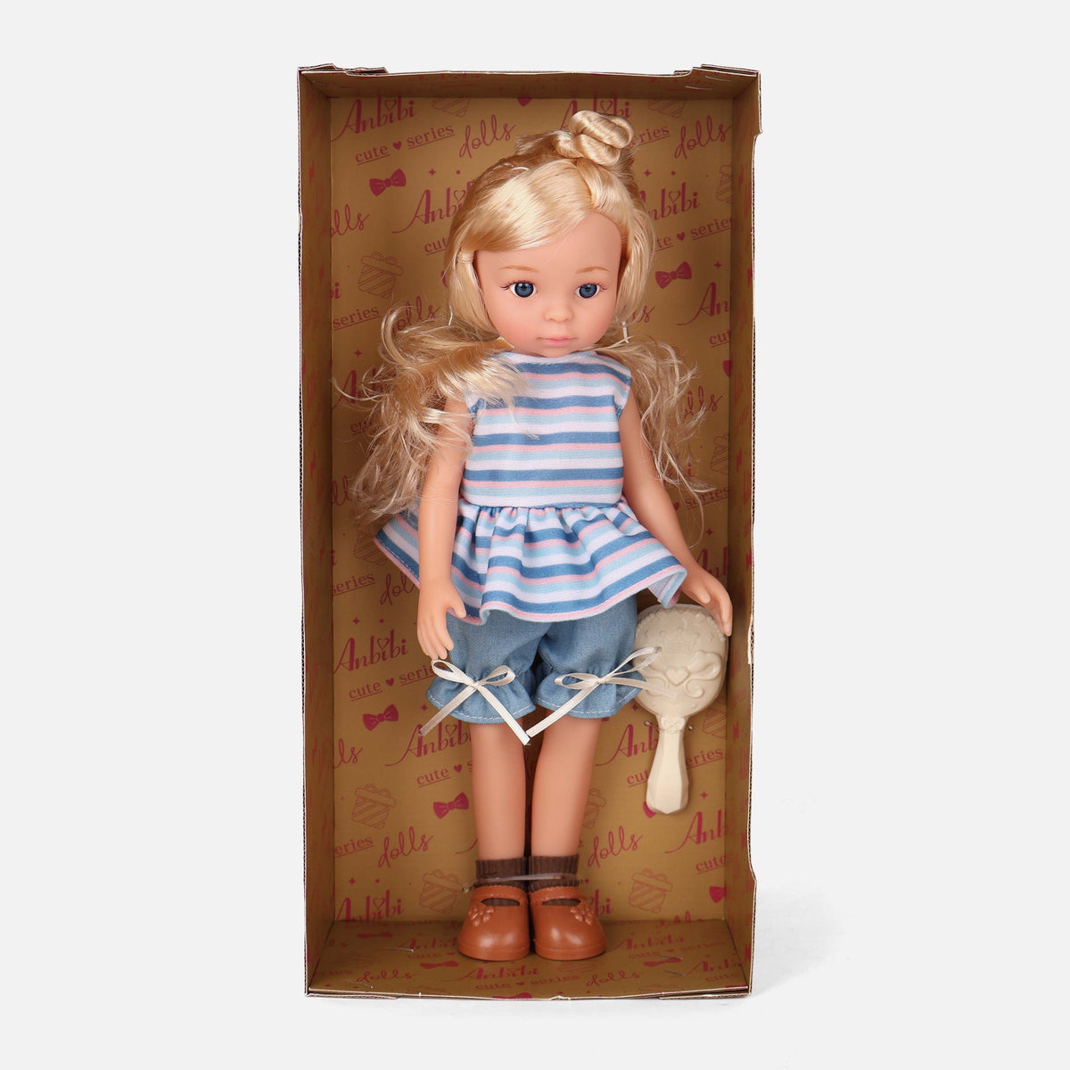 14-Inch Full Vinyl Fashion Doll Toy With Accessory