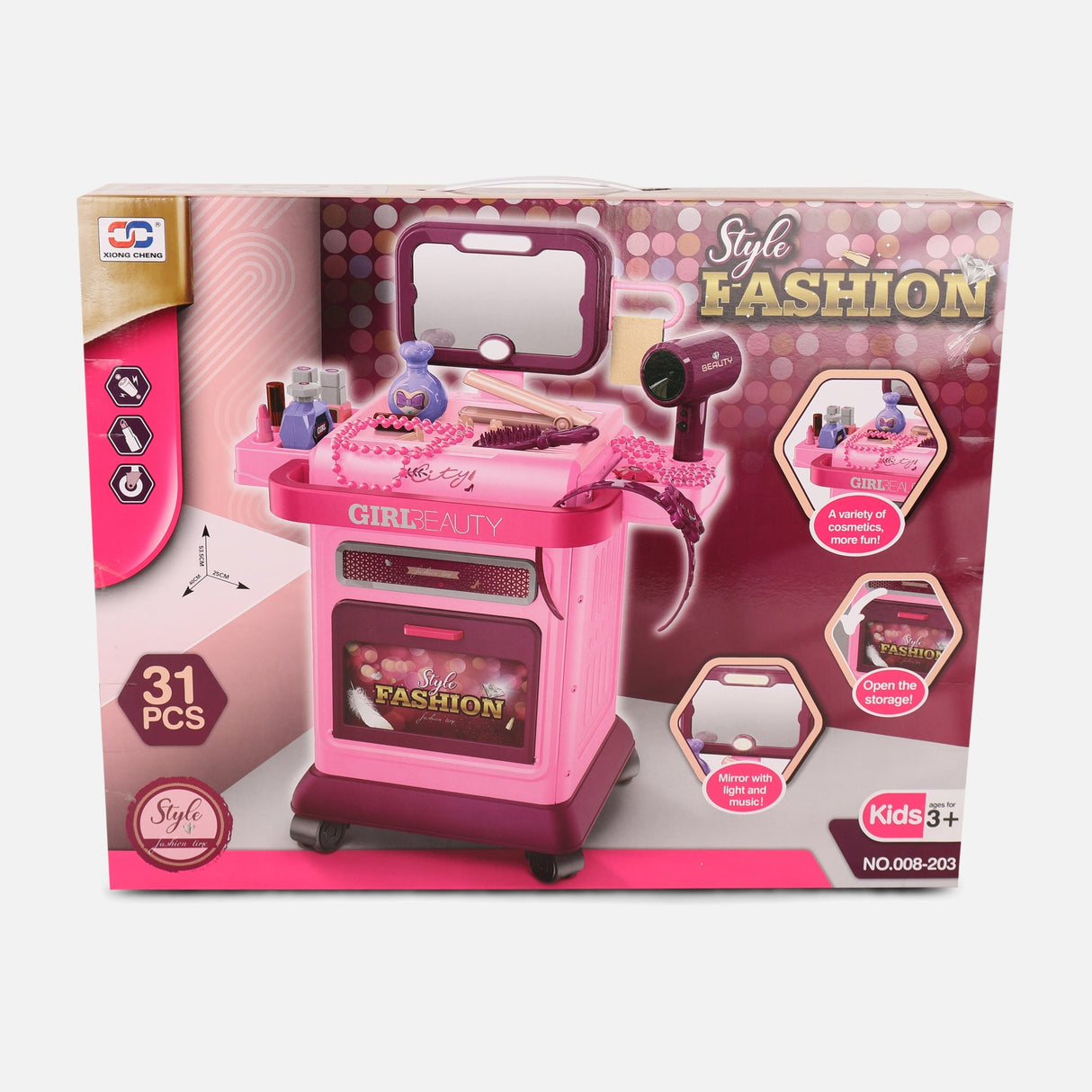 Beauty Cart Play Set With Accessories