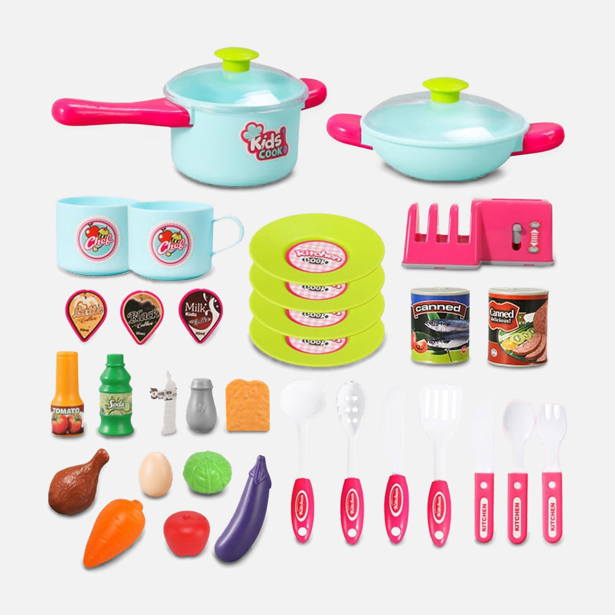 Kids Induction Kitchen Play Table With Lights