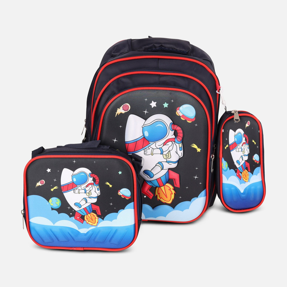 School Trolley Bag Set 3 Pcs Wih Led