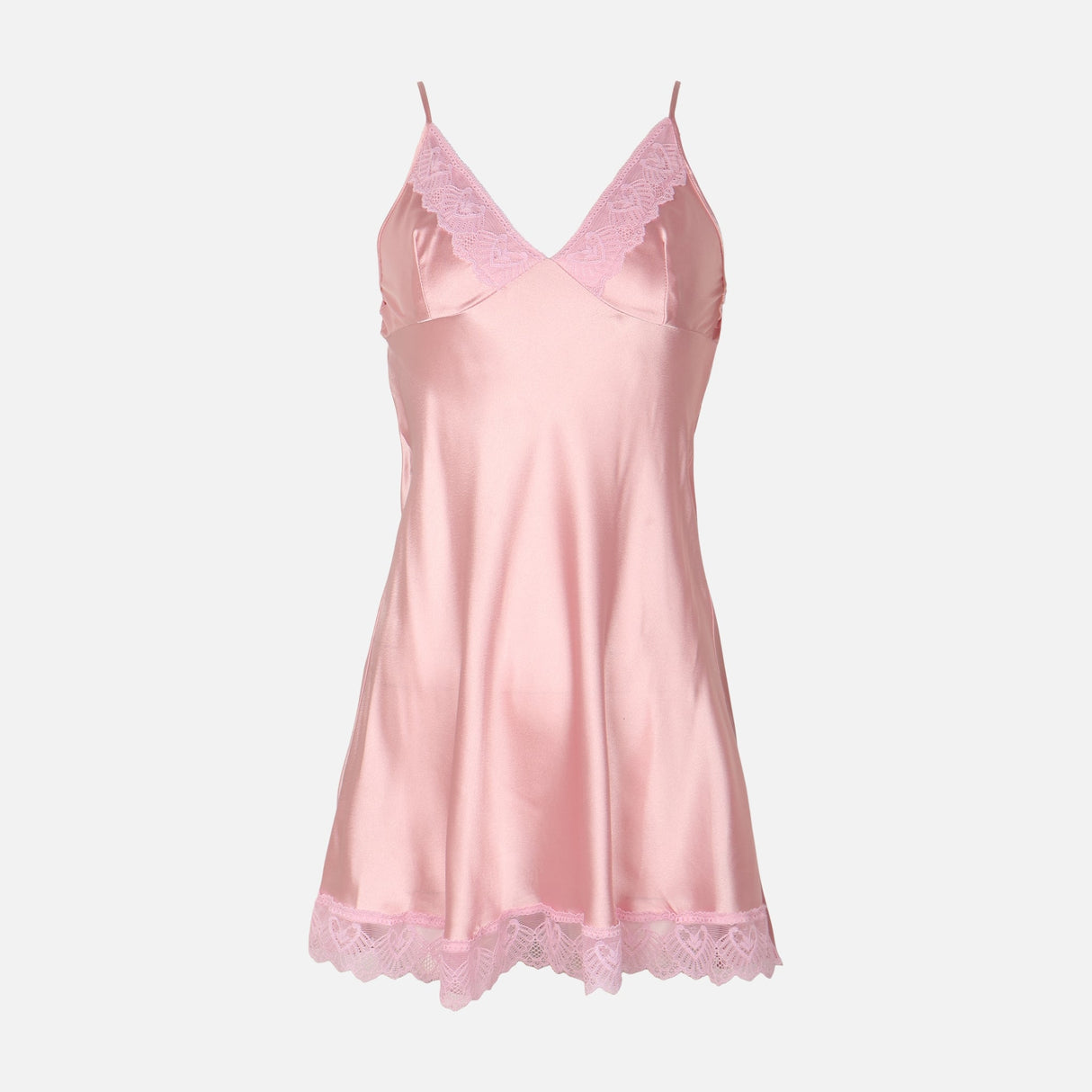 Ladies Satin Midi Night Gown And Robe Set