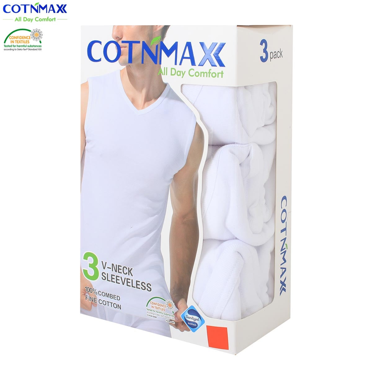 MEN T-SHRT V/N S/L 3 PIECES CTM199