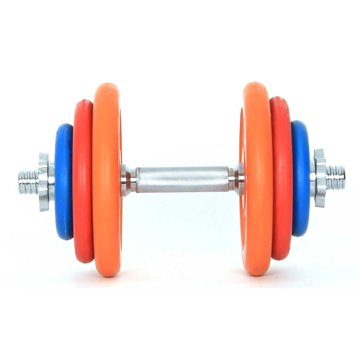 دامبيل الورابر طقم قطعة واحده متعدد الالوبإجمالي وزن 20 كجم