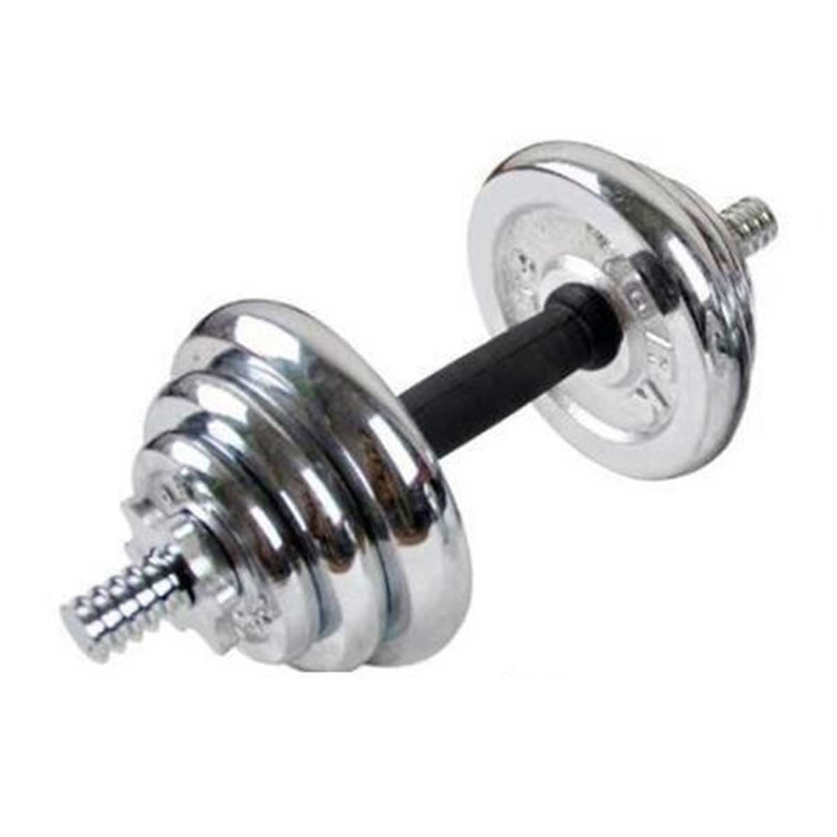 CHROME DUMBBELL SET TWO PIECES (EACH ONE 10 KG) QJ-DS021