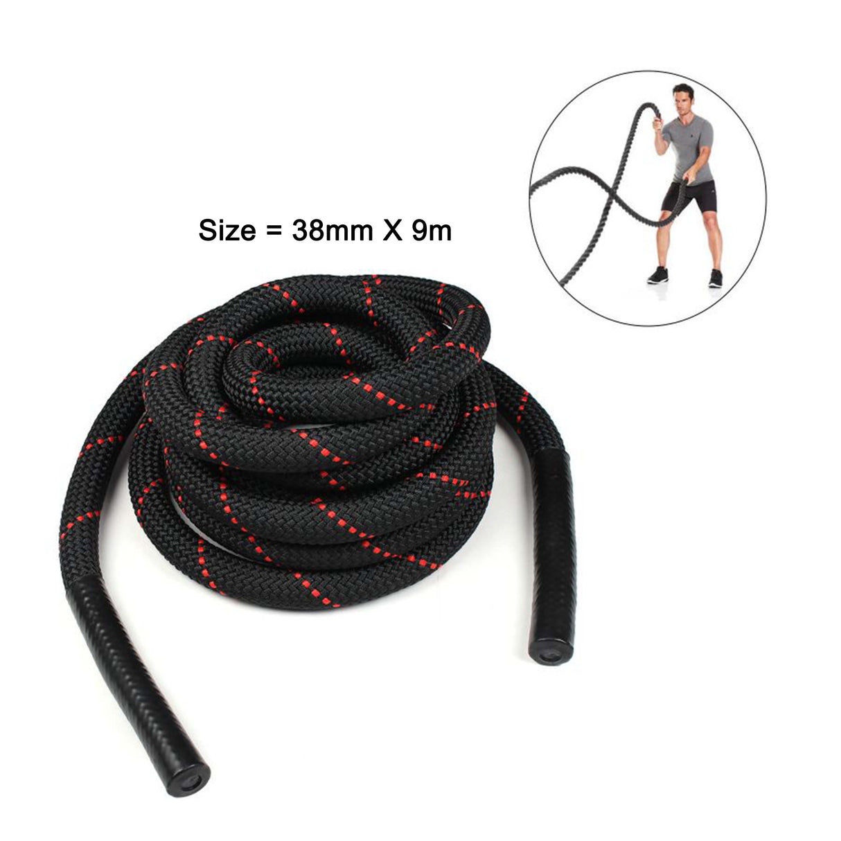 9M*38MM حبل للتمارين الرياضية