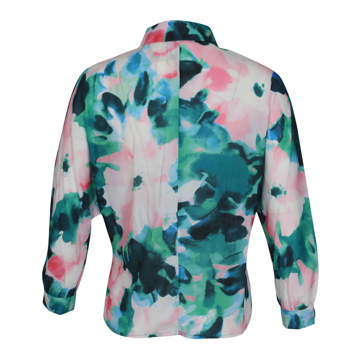 LADIES WOVEN PRINTED LONG SLEEVES SHIRT