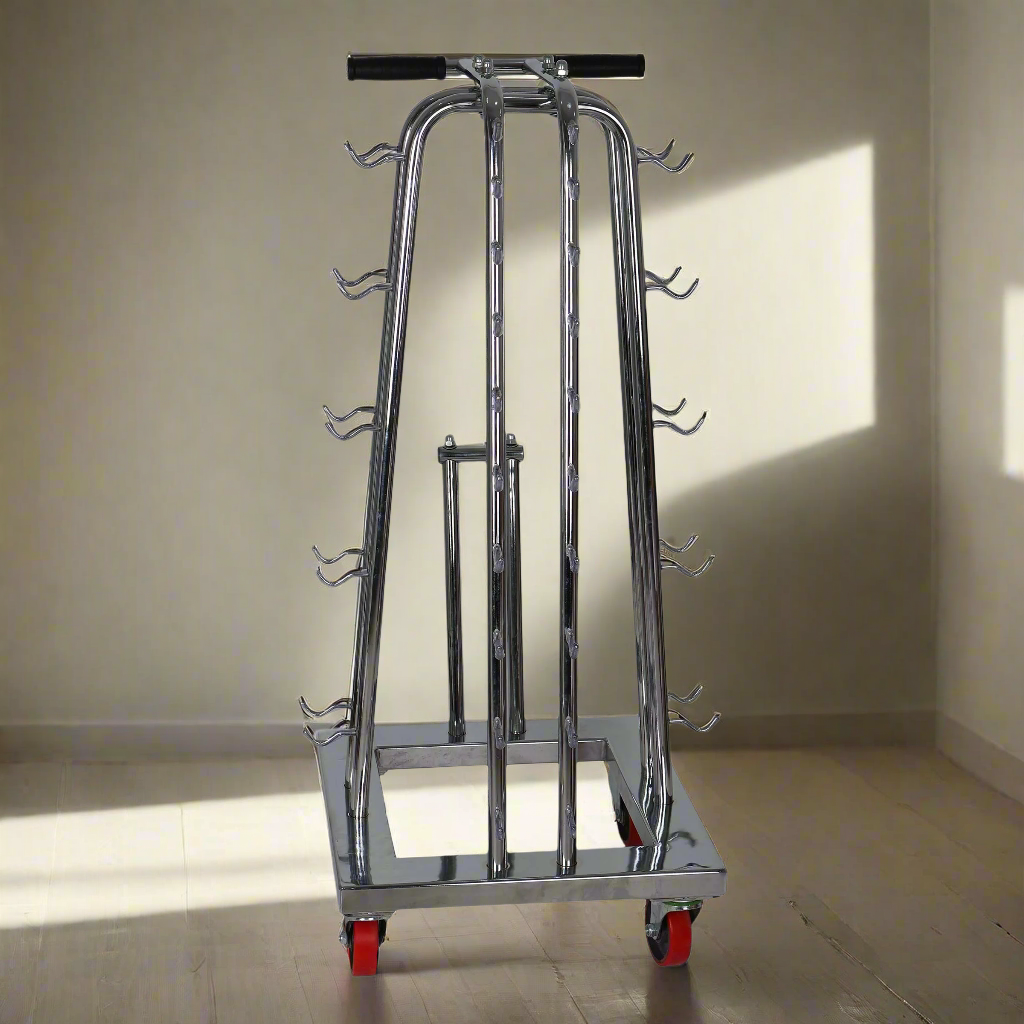 حامل دمبل مطلي بالكروم