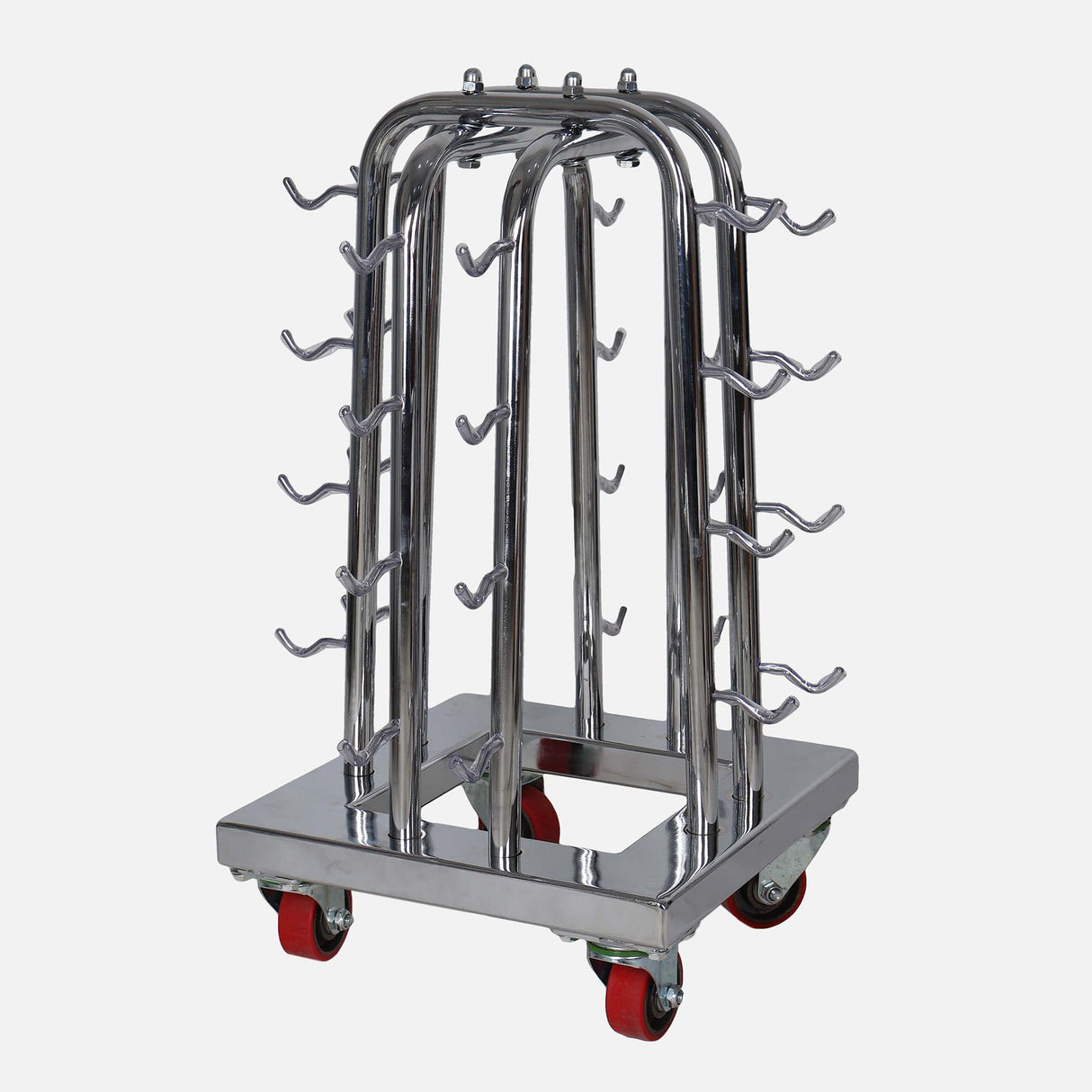 حامل دمبل مطلي بالكروم