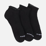 UNISEX TERRY QUARTER CREW SOCKS 3 PAIRS