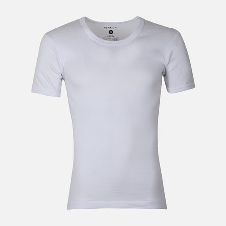 Men Innerwear Round Neck White 3 Pieces