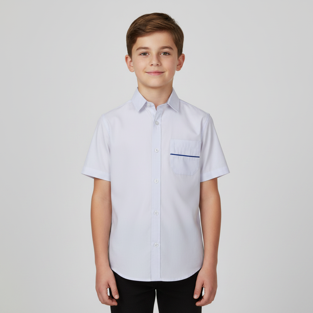 Boys Rawda School Shirt Short Sleeve