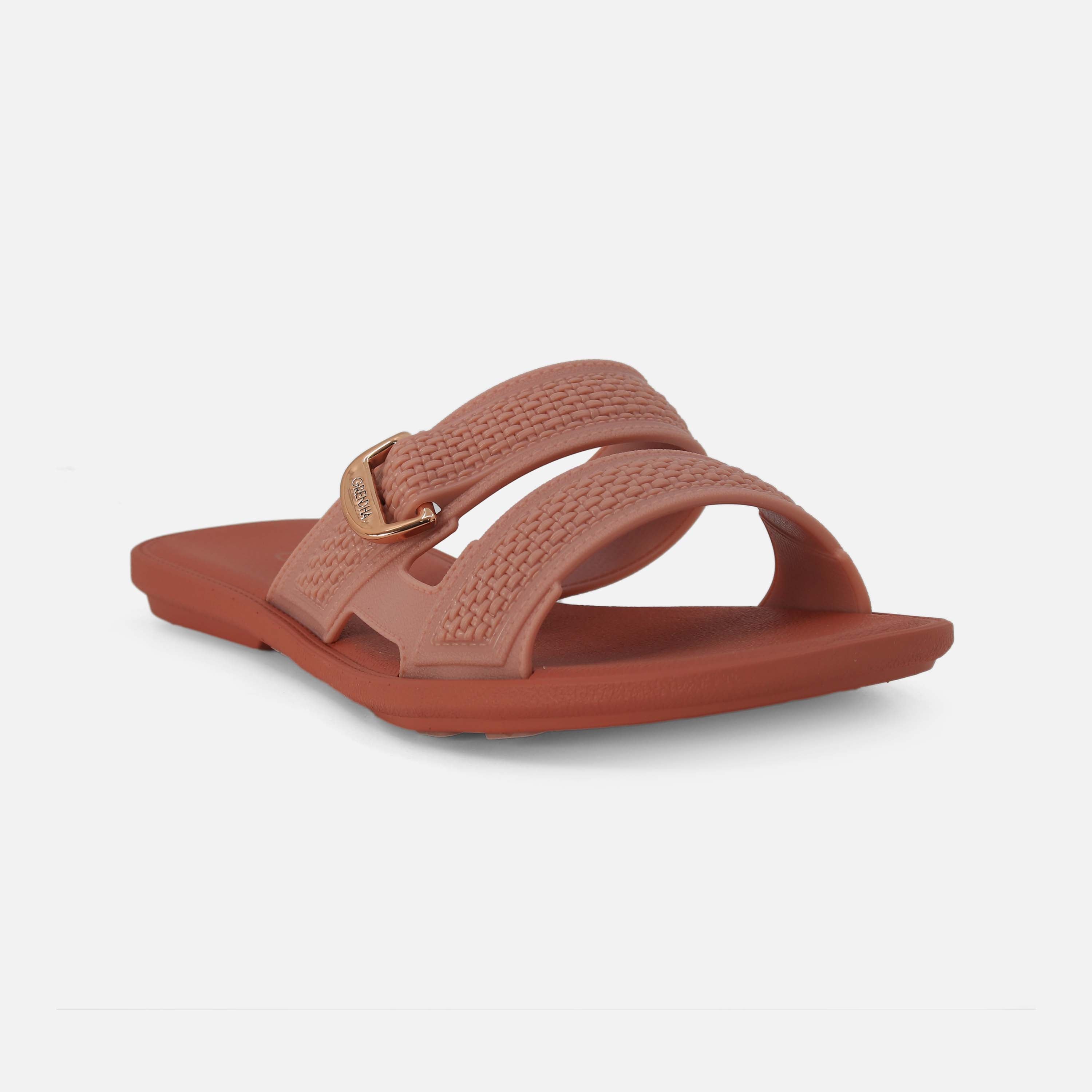 GRENDHA LADIES CASUAL BEACH EMBLISHMENT TOE SlippersS Stylish and Comfortable Everyday and Beachwear Al Nasser